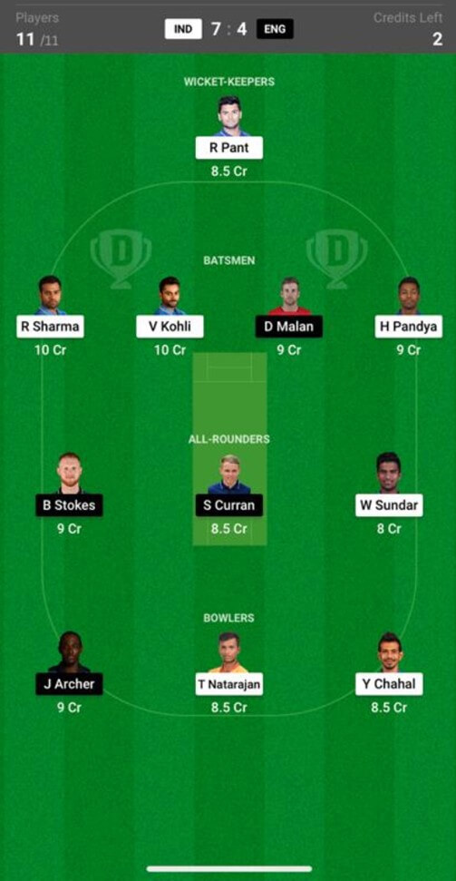 India vs England Dream11 Prediction: 1st T20I, England Tour of India Match Prediction