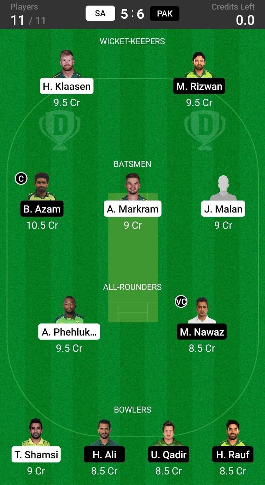 South Africa vs Pakistan Dream11 Prediction: 3rd T20I, April 14, 2021