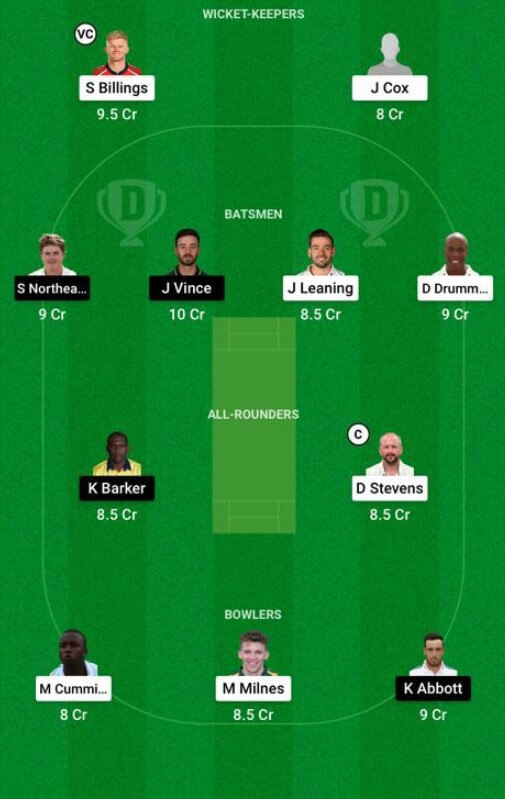 Dream11 Kent vs Hampshire: June 9, Vitality Blast 2021 Prediction