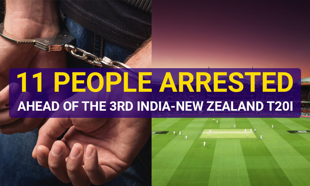 11 People Arrested Near Eden Gardens Ahead of the 3rd India-New Zealand T20I