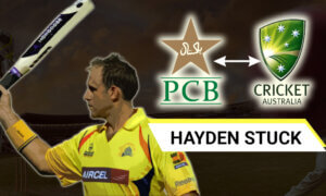 Hayden Stuck Between Pakistan and Australia in Semi Clash