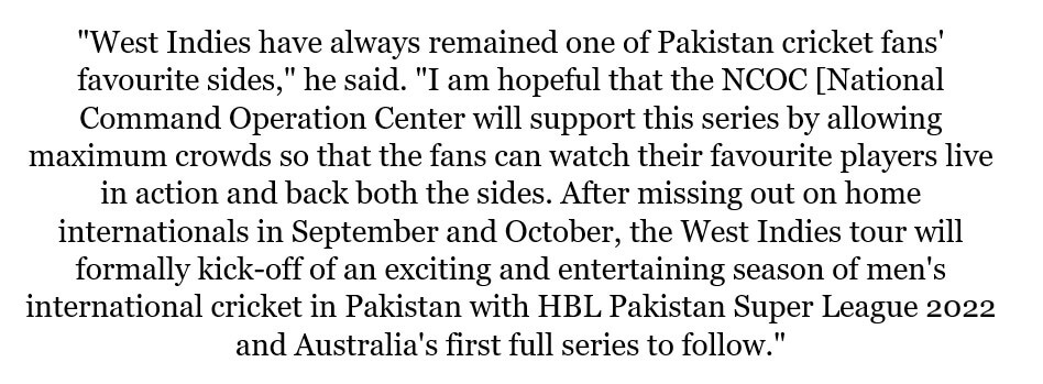 West Indies to Tour Pakistan in December for Three T20Is and ODIs