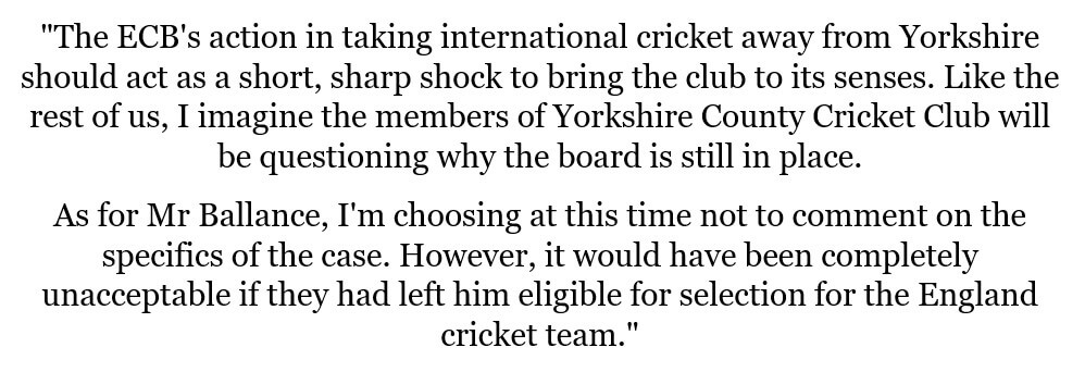 Yorkshire Suspended by ECB from Hosting International Cricket