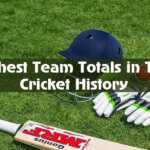Highest Team Totals in Test Cricket History
