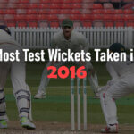 Most Test Wickets Taken in 2016