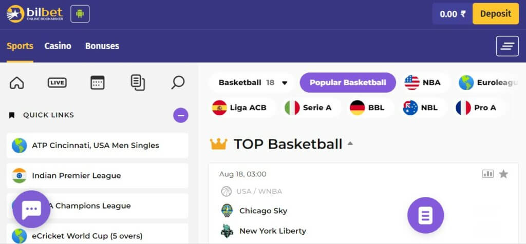 basketball betting app