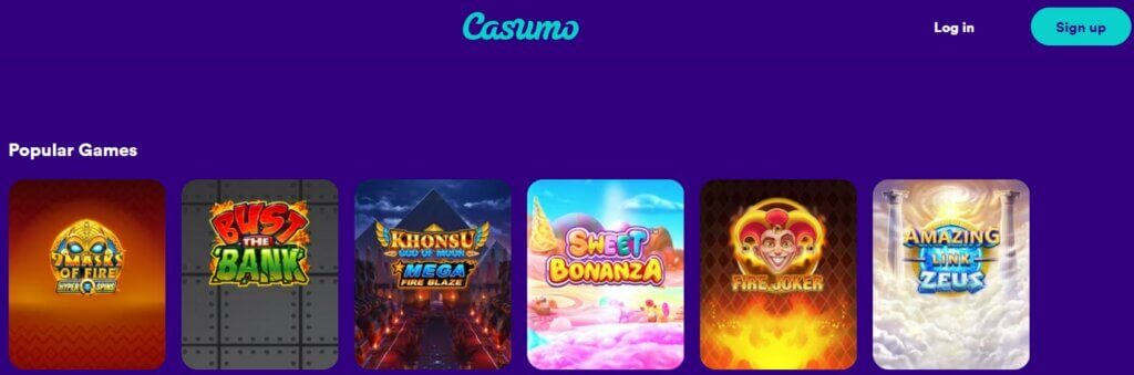 casumo casino games
