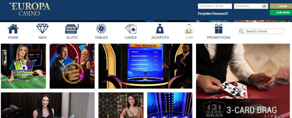 europa casino live