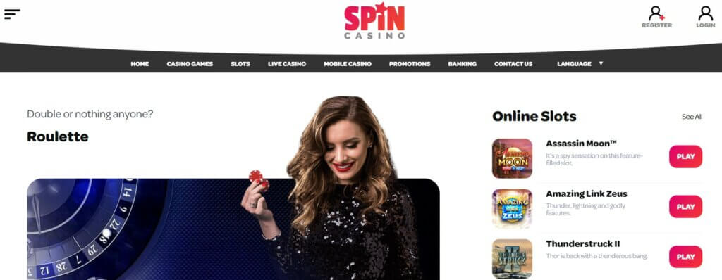 spin casino roulette