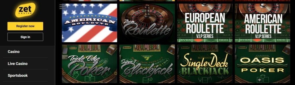 zet casino roulette