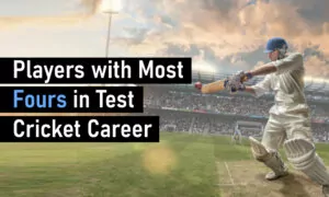 Players with Most Fours in Test Cricket Career