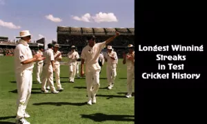 Longest Winning Streaks in Test Cricket History